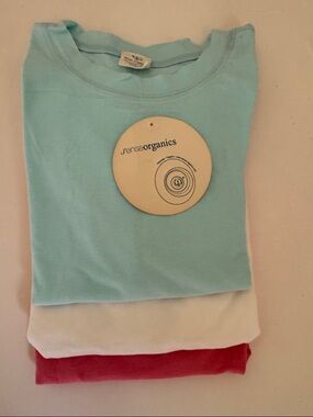 Sense Organic Kids 100%Organic Cotton Short Sleeve Tee 3 Pack - size 6